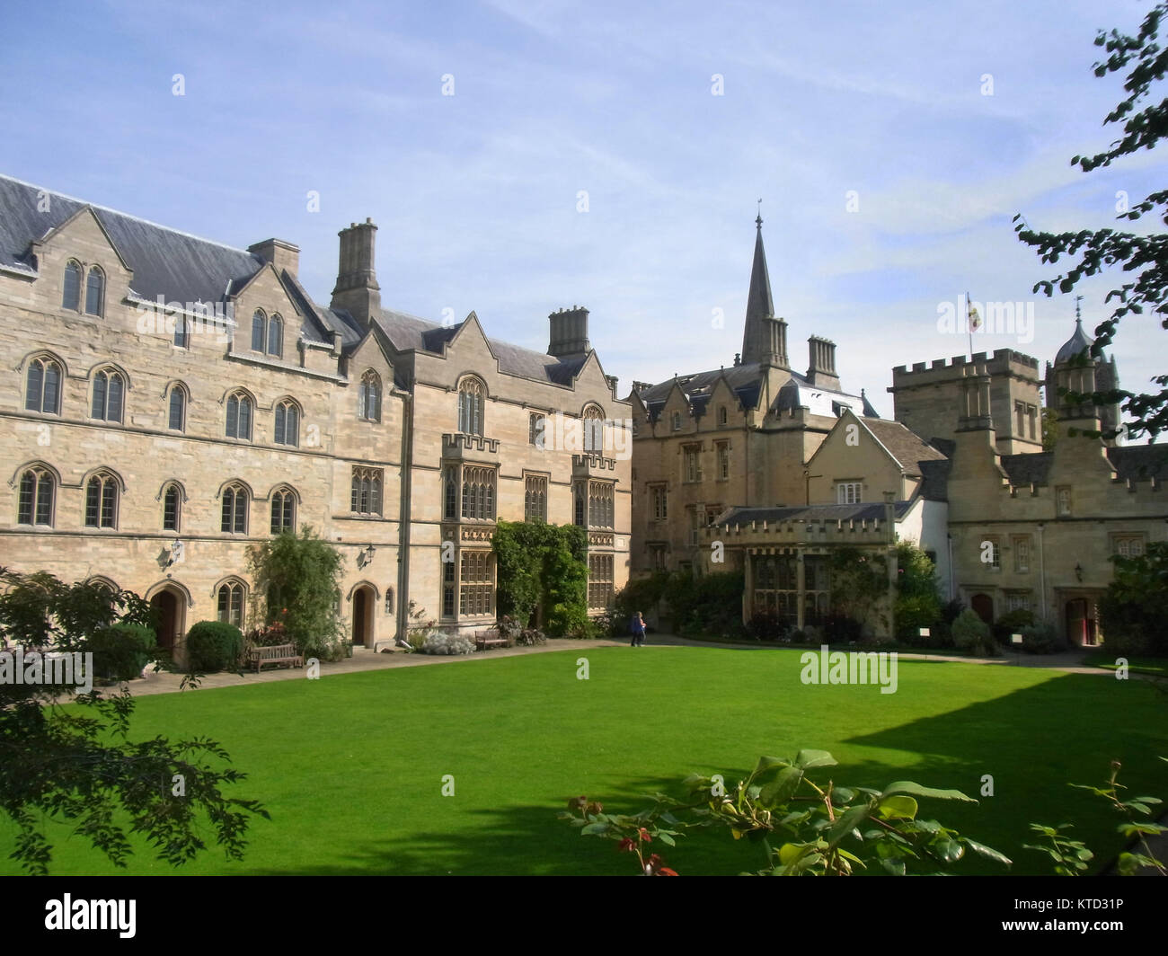 Oxford, United Kingdom September 7, 2015 Quadrangle at Pembroke