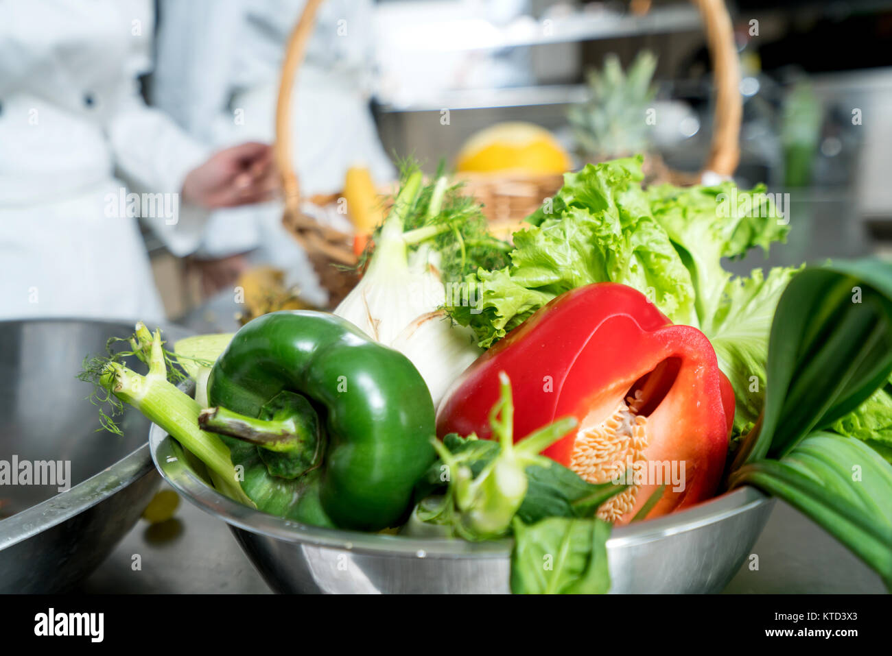 Various vegetables, background Stock Photo