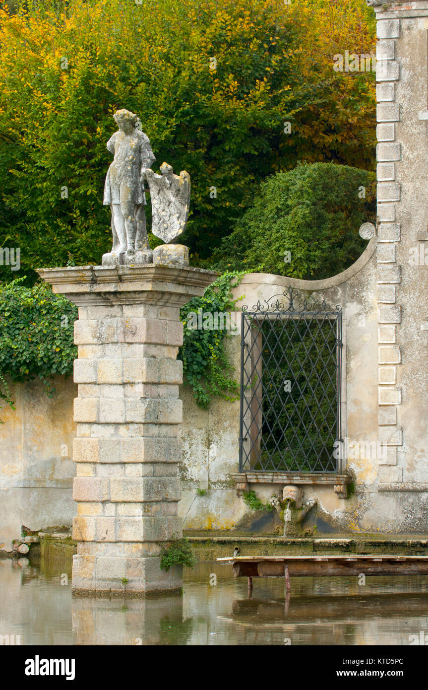 Italien, Valsanzibio, Deatail vom Diana Tor am Garten der Villa