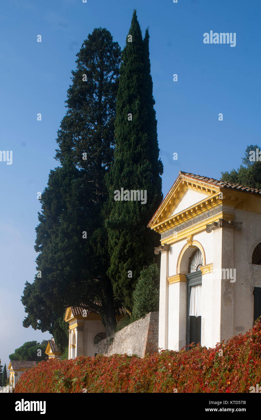 Italien, Veneto, Monselice, Heiligtum der sieben Kirchen, erbaut nach Plänen von Vincenzo Scamozzi Stock Photo