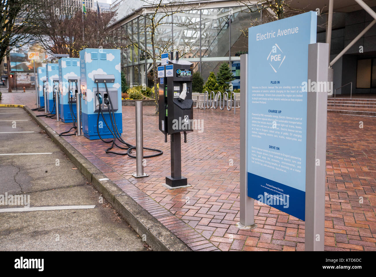 Dec 22, 2017 Portland Oregon A Electric vehicle fast charging station