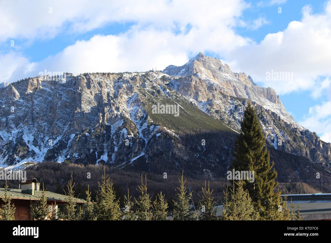 mountain range in Cortina d'Ampezzo Stock Photo