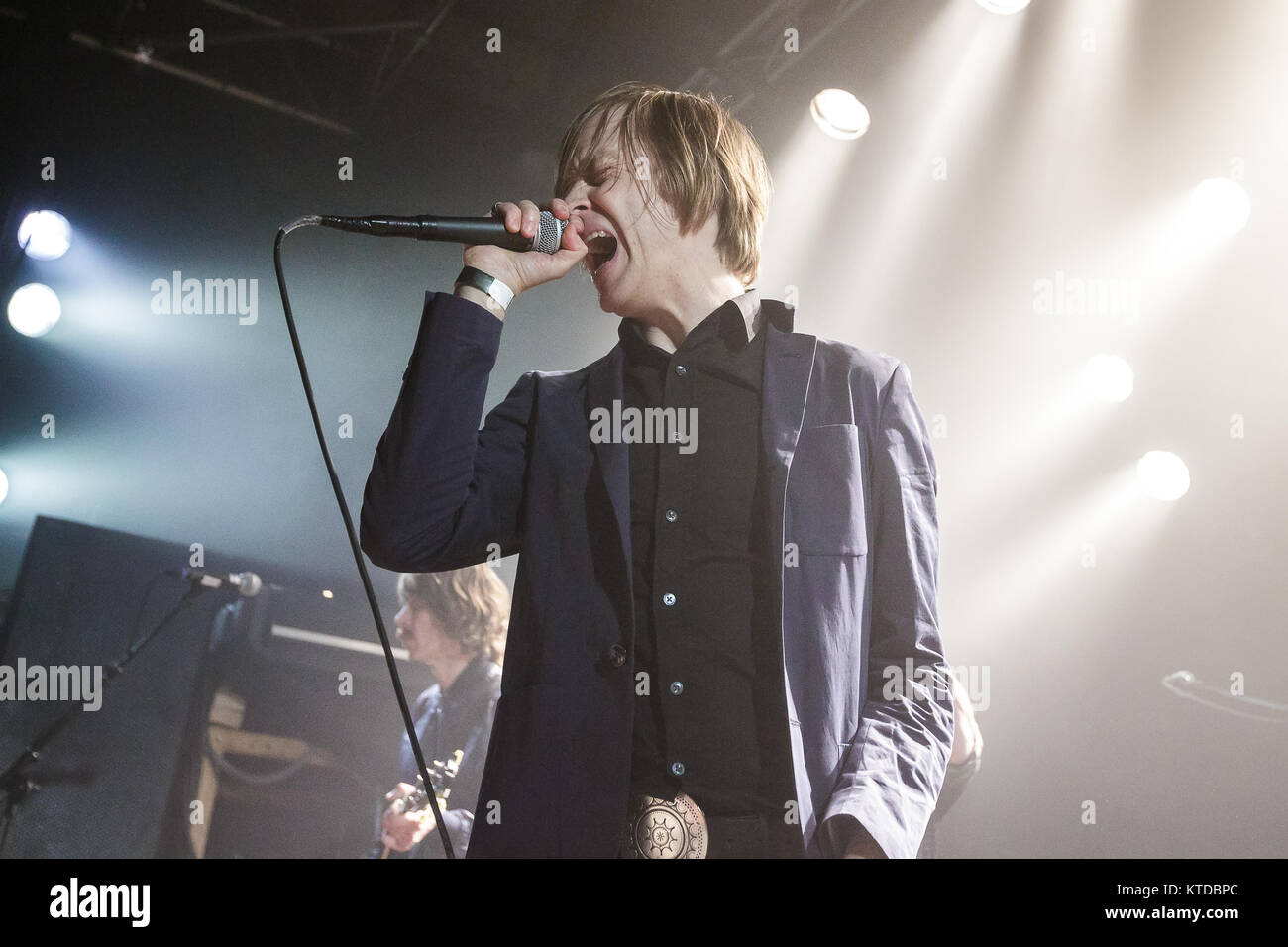 The Swedish hardcore punk band Refused performs a live concert at  Pumpehuset in Copenhagen. Here lead vocalist Dennis Lyxzen is seen live on  stage. Denmark, 29/04 2015 Stock Photo - Alamy