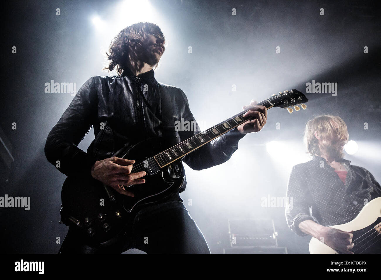 The Swedish hardcore punk band Refused performs a live concert at  Pumpehuset in Copenhagen. Here guitarist Mattias Bärjed is seen live on  stage. Denmark, 29/04 2015 Stock Photo - Alamy