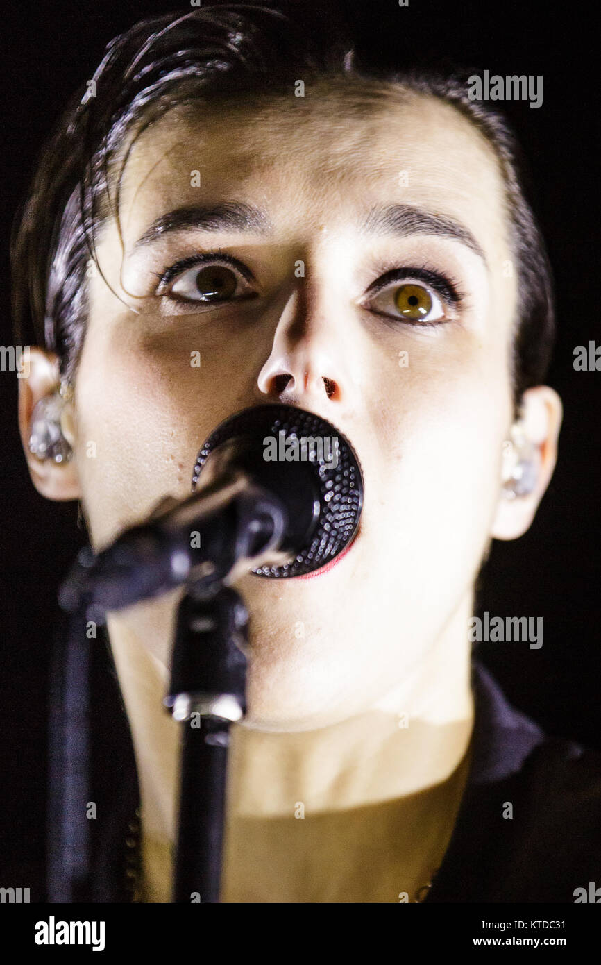 The English postpunk band Savages performs a live concert at VEGA in