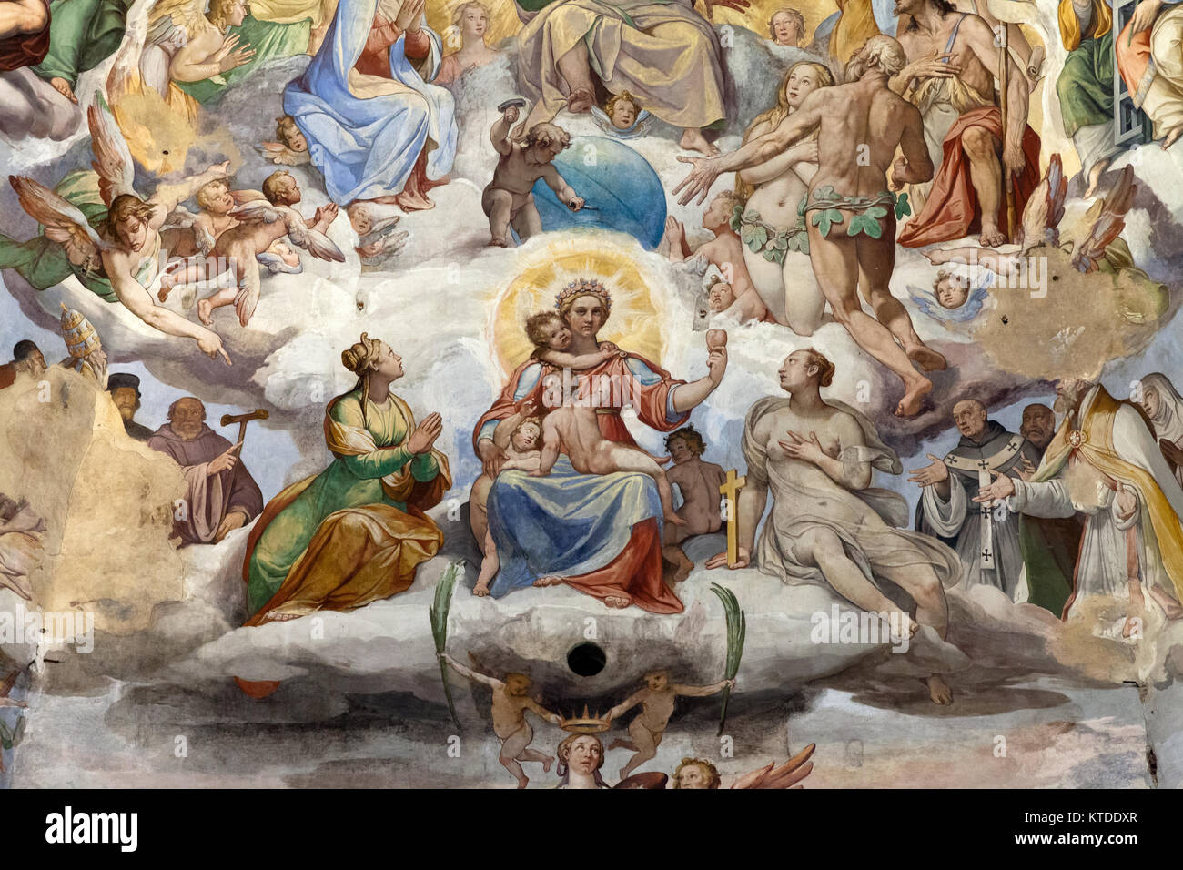 Florence Duomo .The Last Judgement. Inside the cupola 3600 m2 of