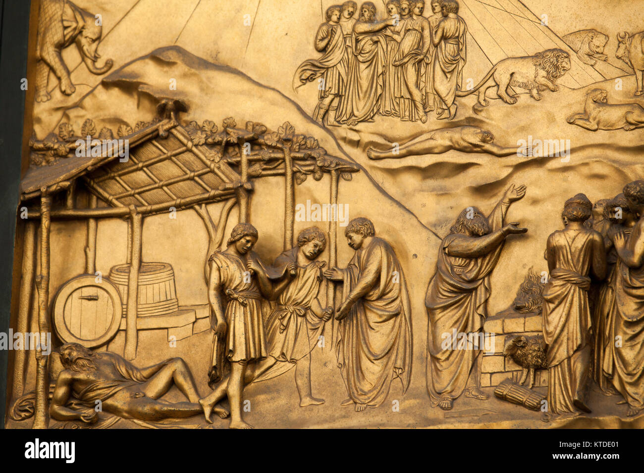 Florence Baptistery Panel Of The Door Of Paradise The
