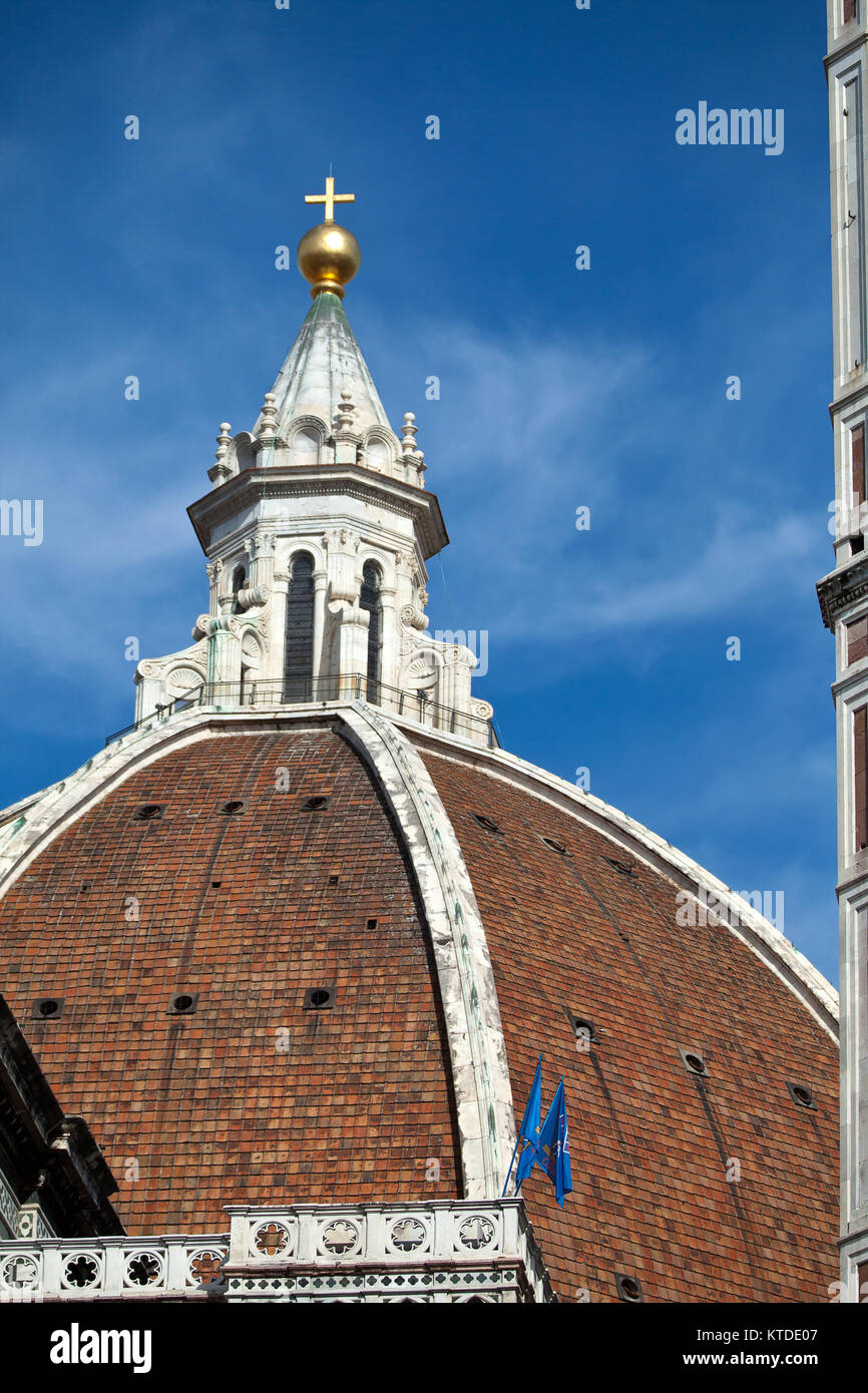 Florence-the dome of the Cathedral of Santa Maria del Fiore Stock Photo