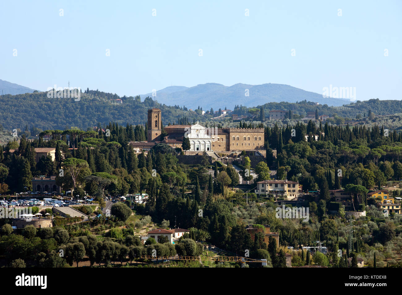 Florence - the view on San Miniato from the dome Duomo Stock Photo - Alamy