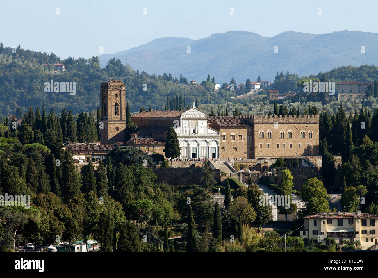 Florence - the view on San Miniato from the dome Duomo Stock Photo - Alamy