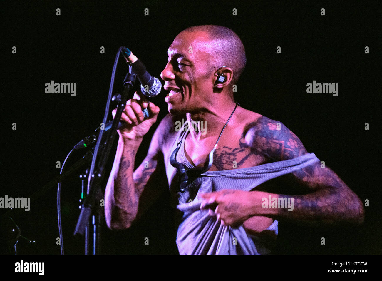 The English Trip Hop Musician Singer And Producer Tricky Performs A Stock Photo Alamy