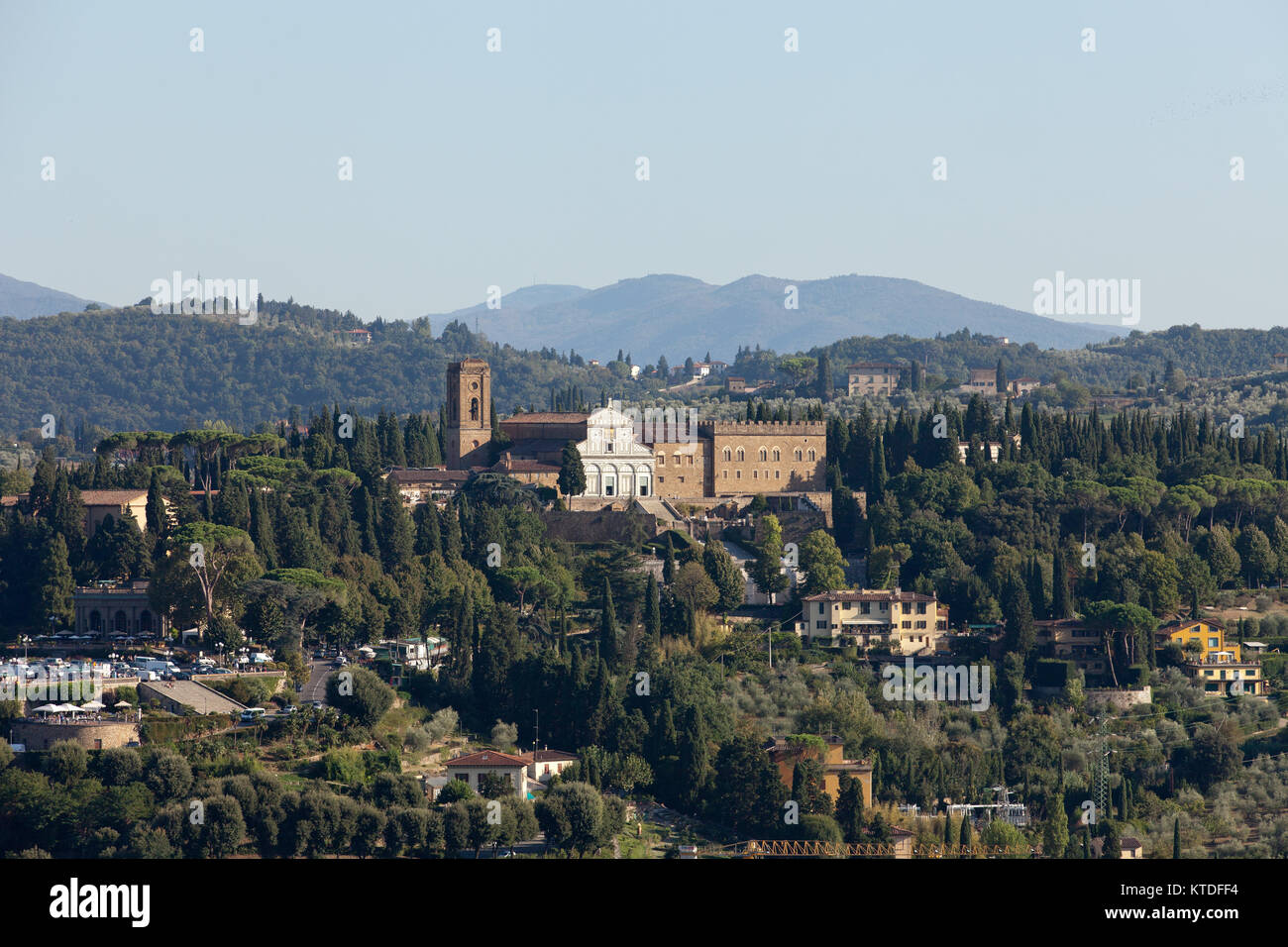 Florence - the view on San Miniato from the dome Duomo Stock Photo - Alamy