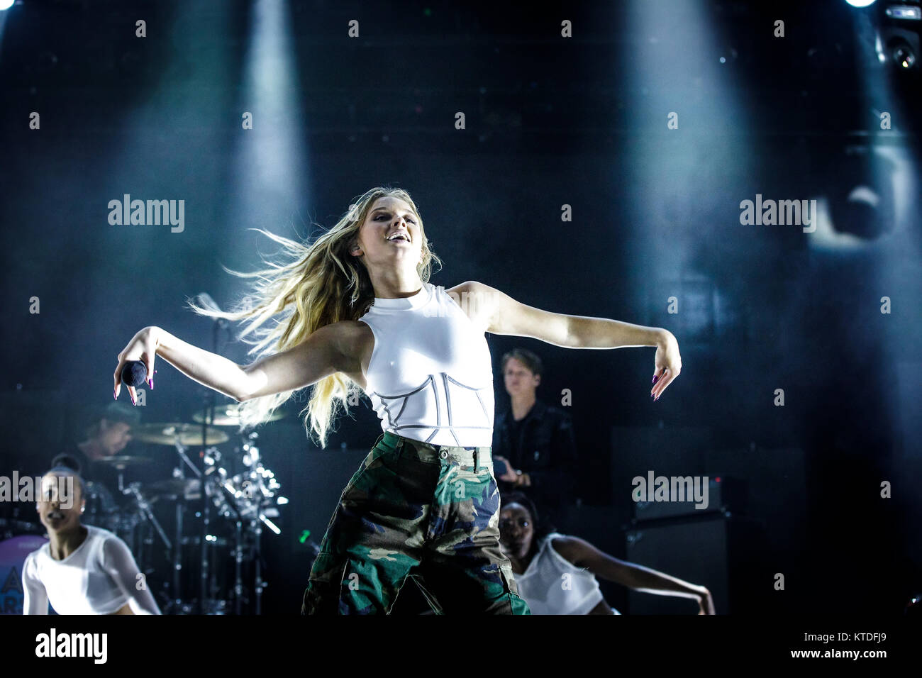 Denmark, Skanderborg – August 12, 2017. The Swedish singer and songwriter  Zara Larsson performs a live concert during the Danish music festival  SmukFest 2017 Stock Photo - Alamy