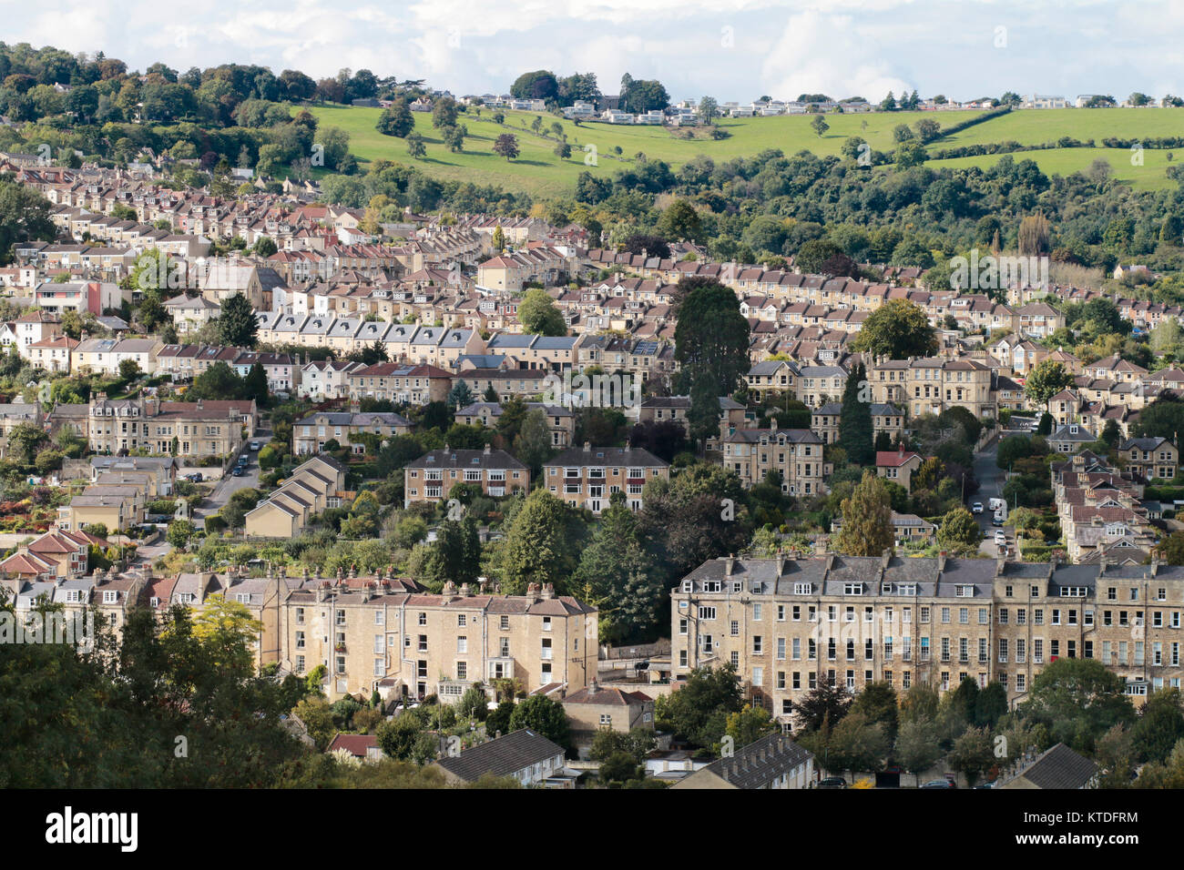 View across Bath looking towards Larkhall Stock Photo Alamy