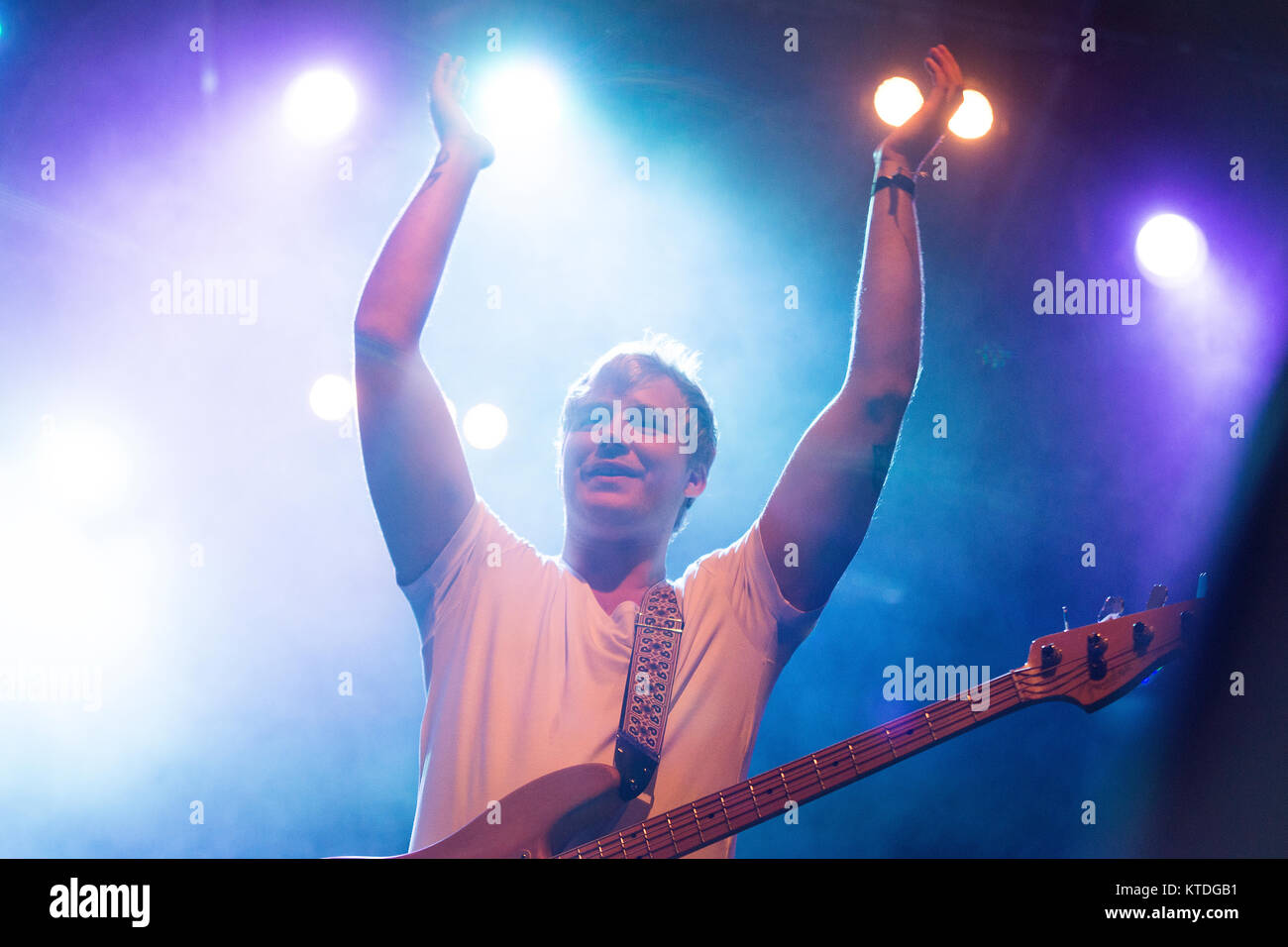 The Icelandic indiepop / rock band Kaleo performs a live concert at