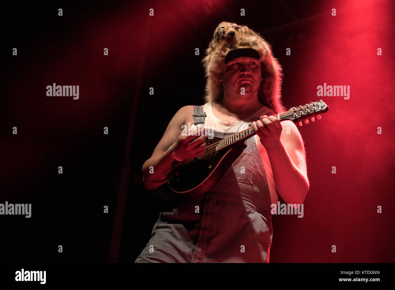The Finnish country band Steve ‘N’ Seagulls performs a live concert at the Faroese music festival G! Festival 2016. Faroe Islands, 16/07 2016. Stock Photo