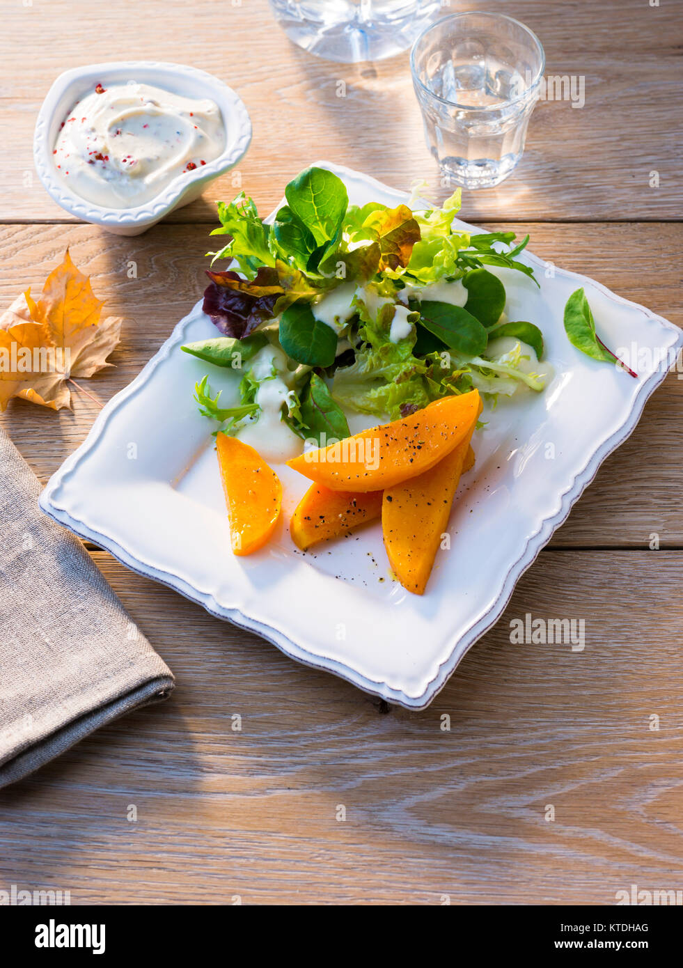 Pumpkin salad Stock Photo