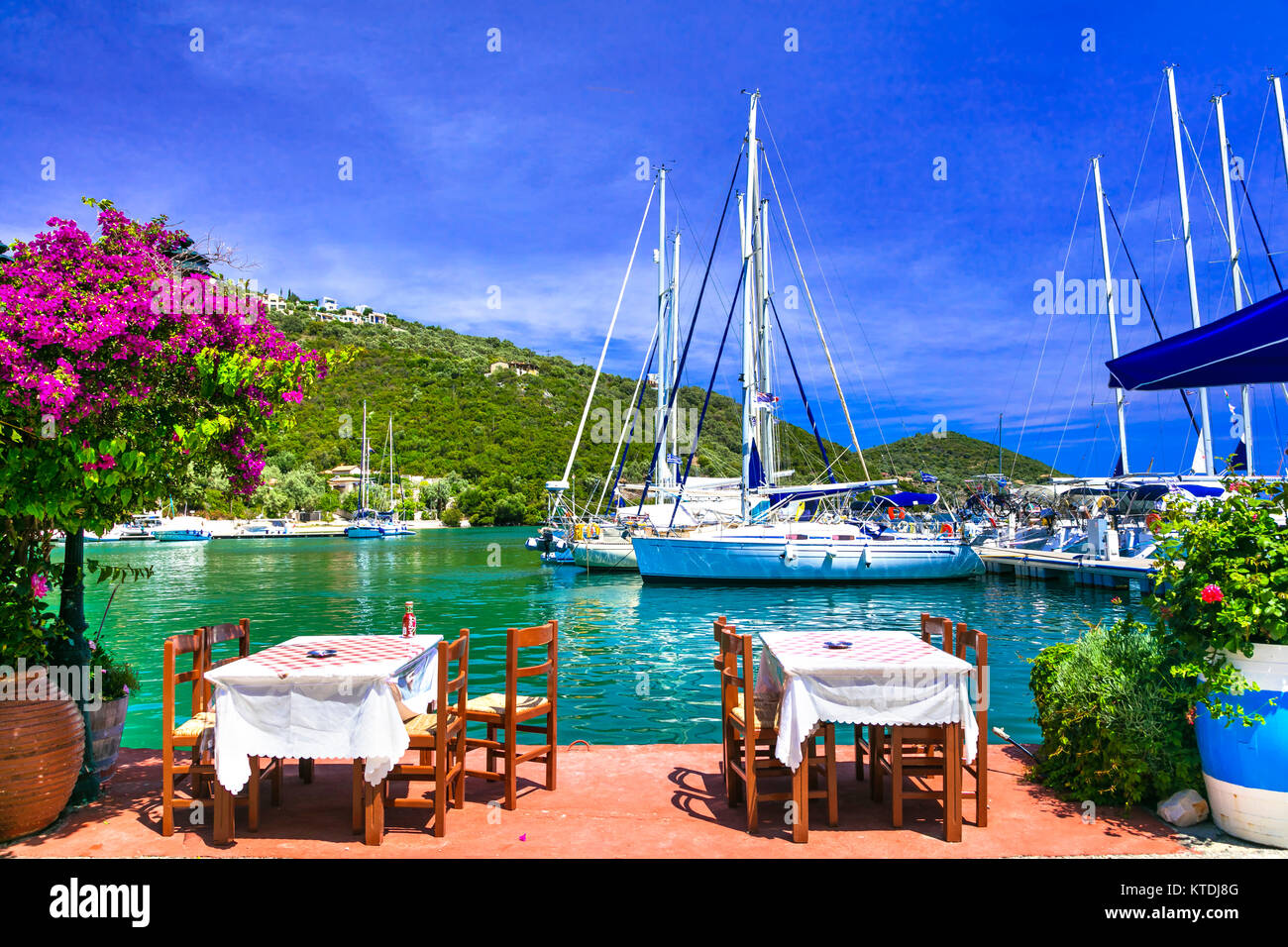 Greece holidays Lefkada island, charming tranquil Sivota village