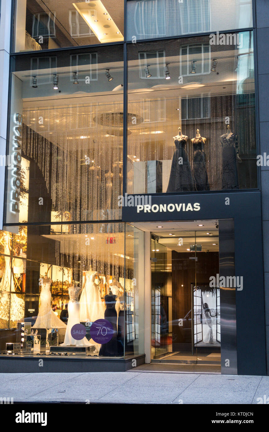 Pronovias Flagship Store, NYC, USA Stock Photo