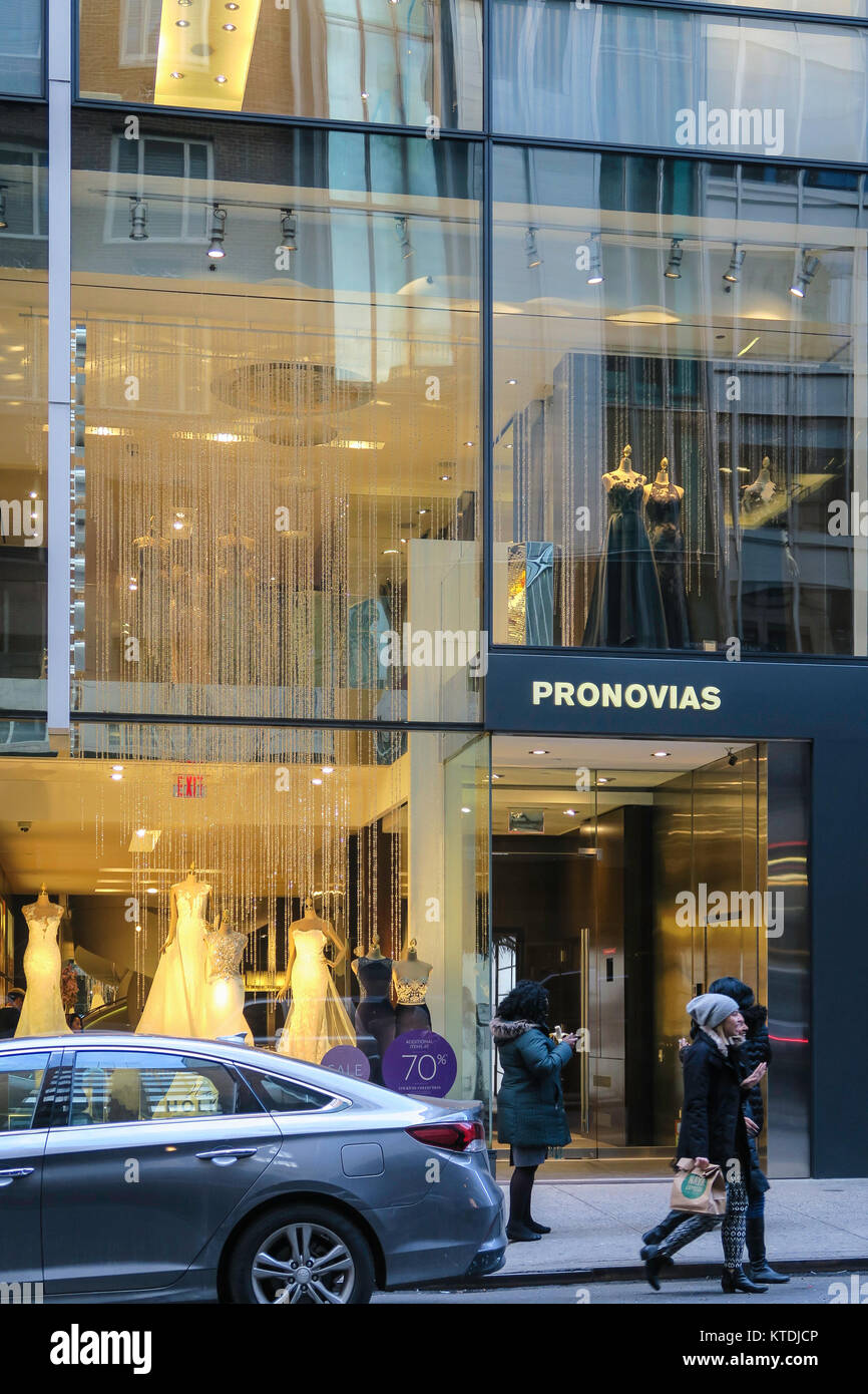 Pronovias Flagship Store, NYC, USA Stock Photo