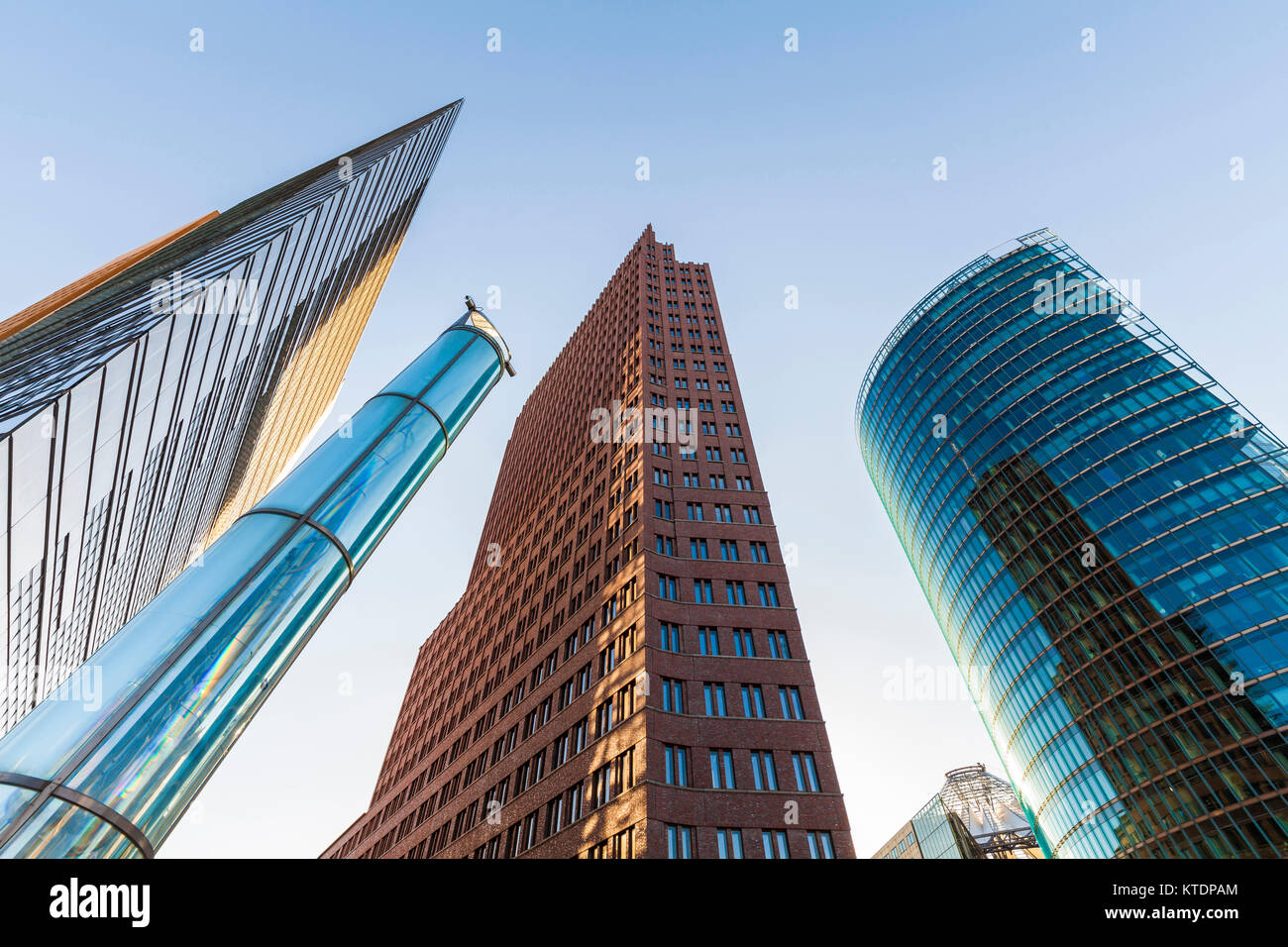 Deutschland, Berlin, Potsdamer Platz, Kollhoff-Tower, Bahntower, Hochhäuser Stock Photo