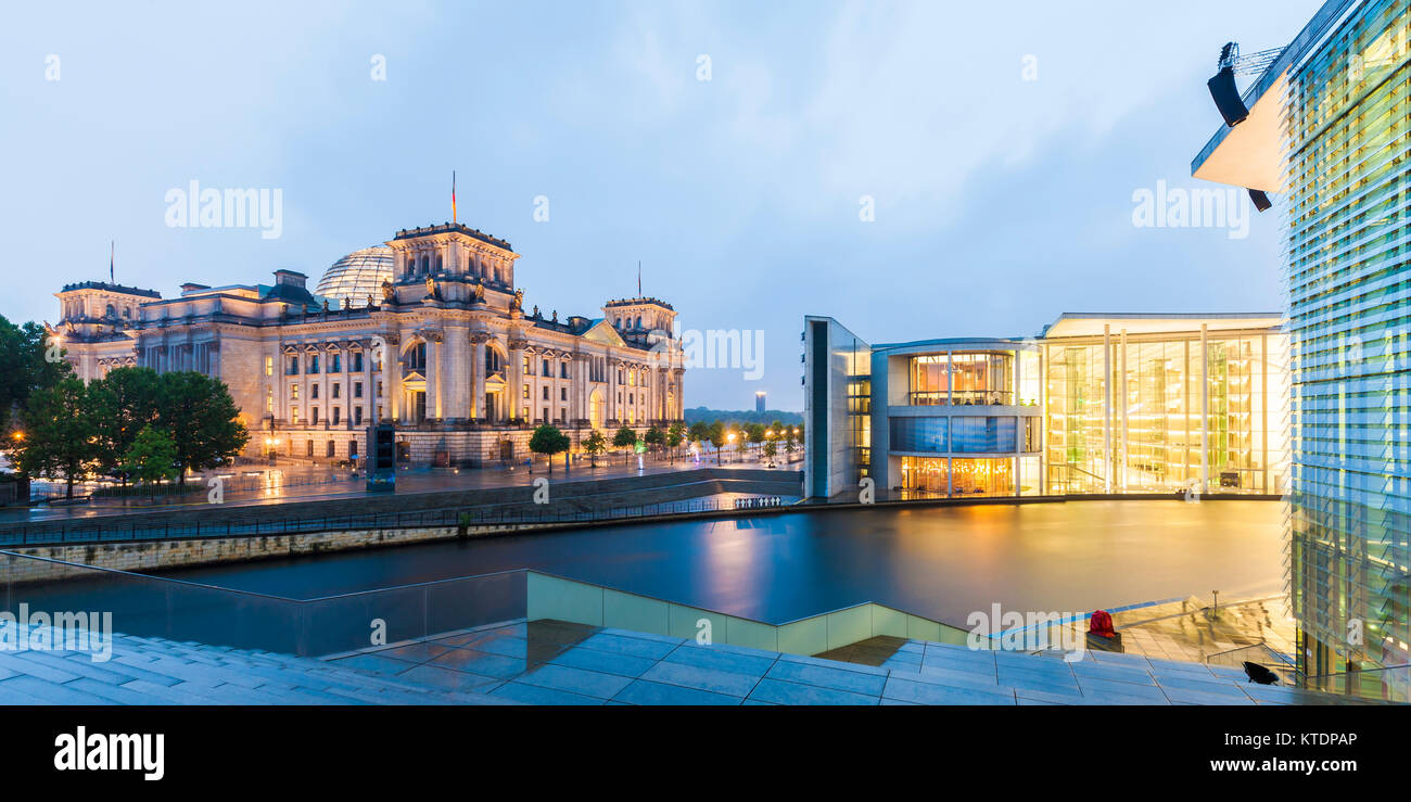 Deutschland, Berlin, Regierungsviertel, Spree, Reichstagsgebäude, Reichstag, Reichstagskuppel, Deutscher Bundestag, Parlamentsgebäude, Parlament, Paul Stock Photo