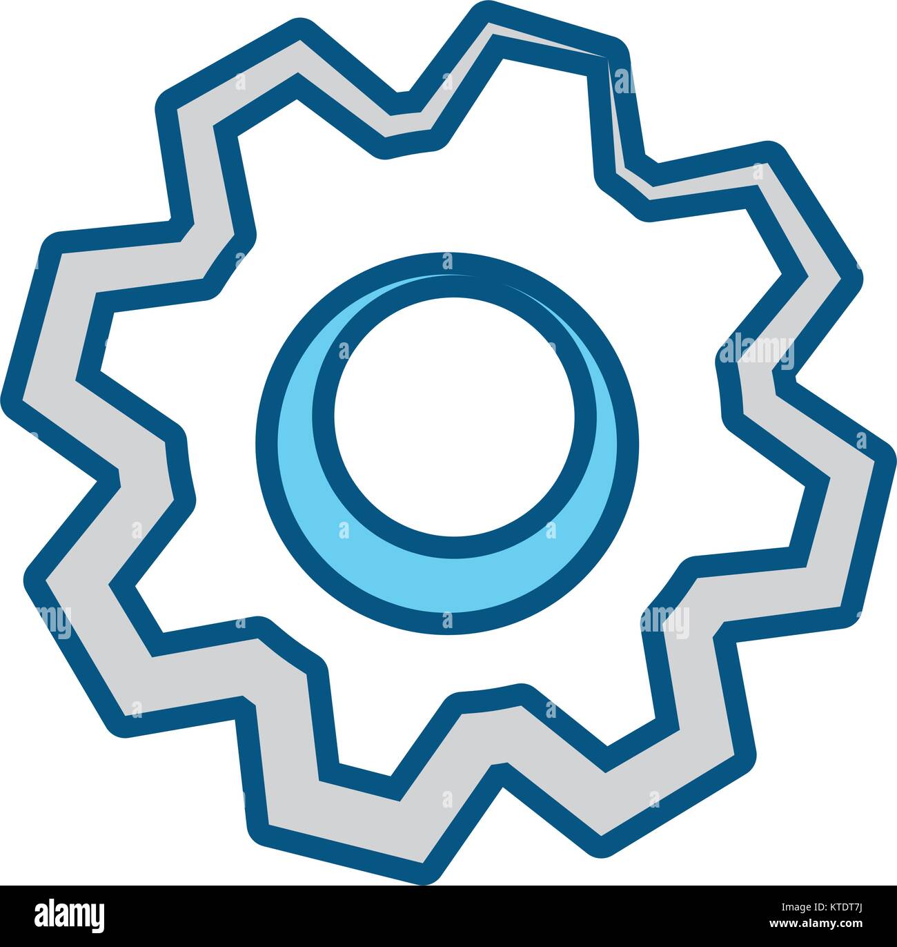 Gear machinery piece Stock Vector Image & Art - Alamy