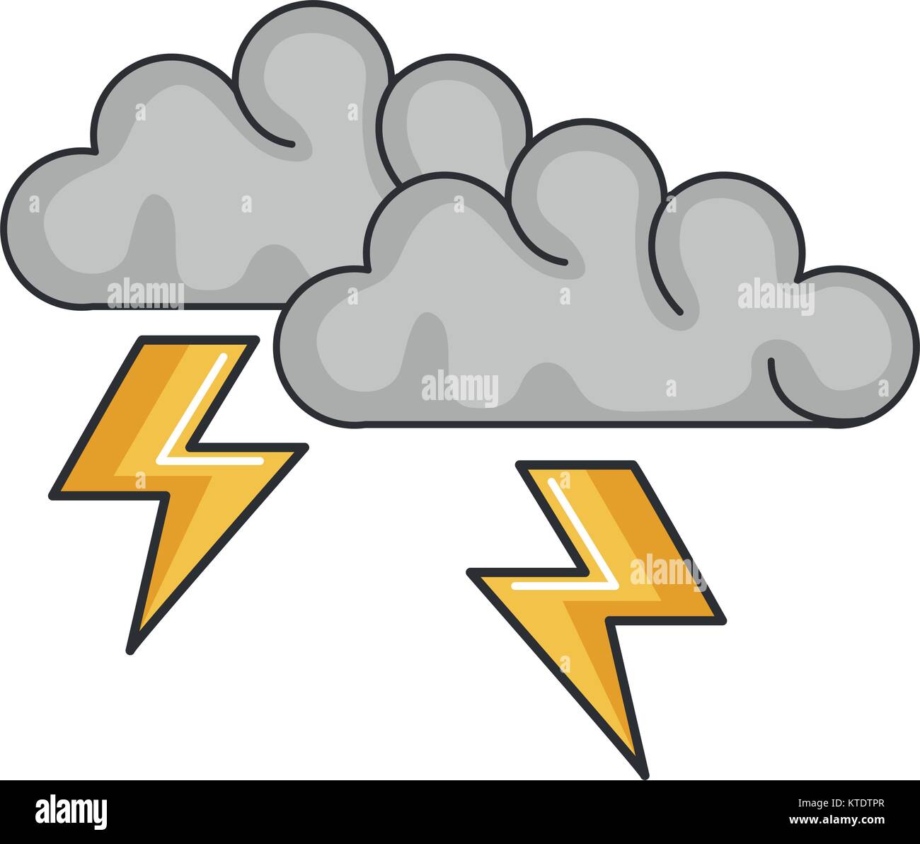 clouds storm electric icon vector illustration design Stock Vector ...