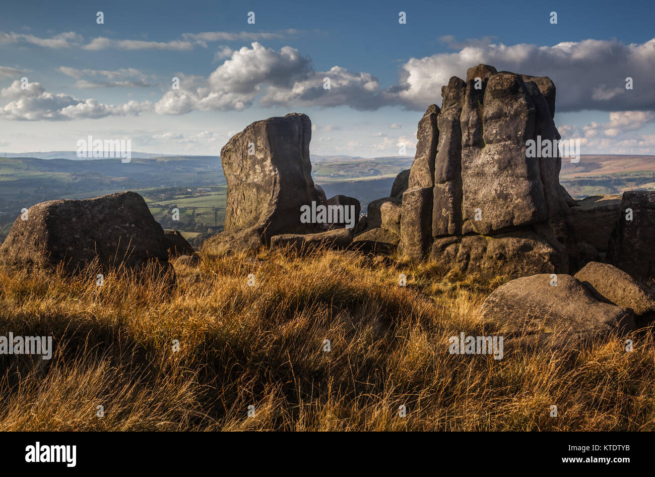 Rock formations called Kinder Stones on top of Pots 'n Pans (Pots
