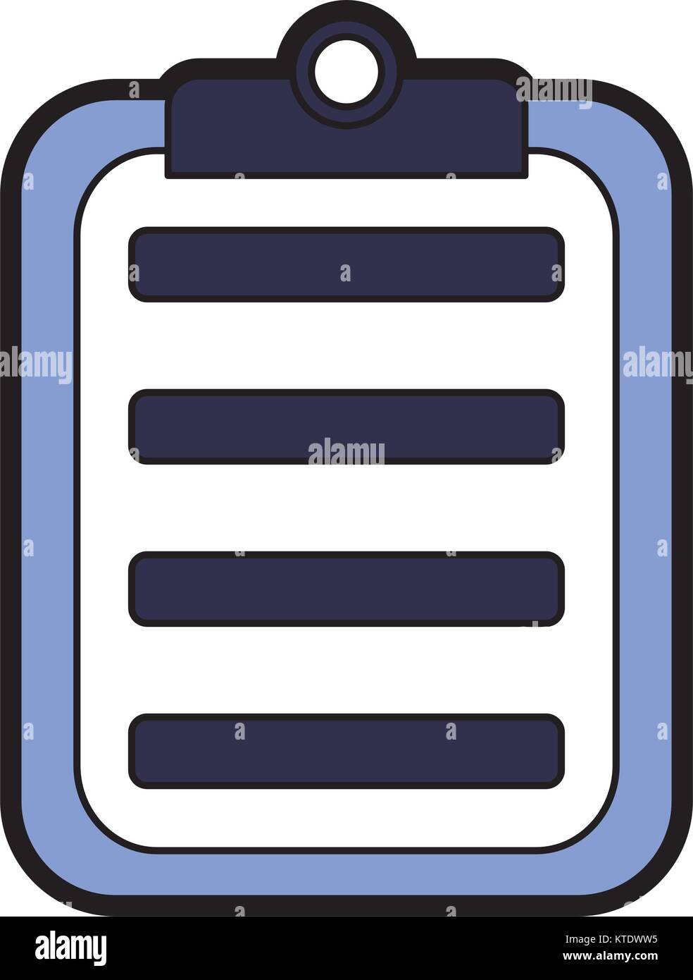 clipboard with paper icon image vector illustration design Stock Vector ...