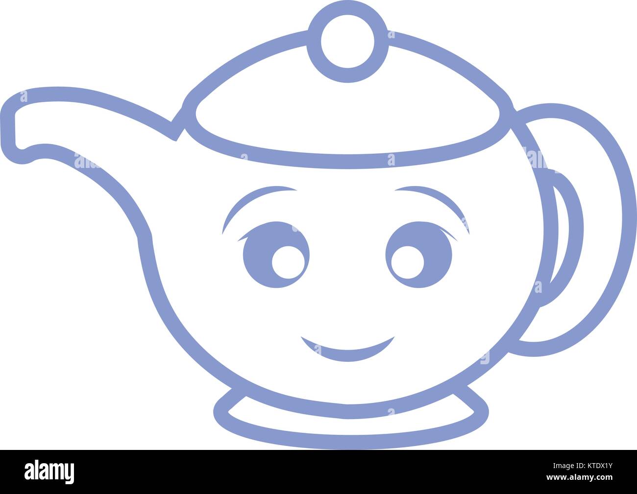 Cute Teapot Kitchenware Cute Cartoon Vector Illustration Royalty Free SVG,  Cliparts, Vectors, and Stock Illustration. Image 84524711.