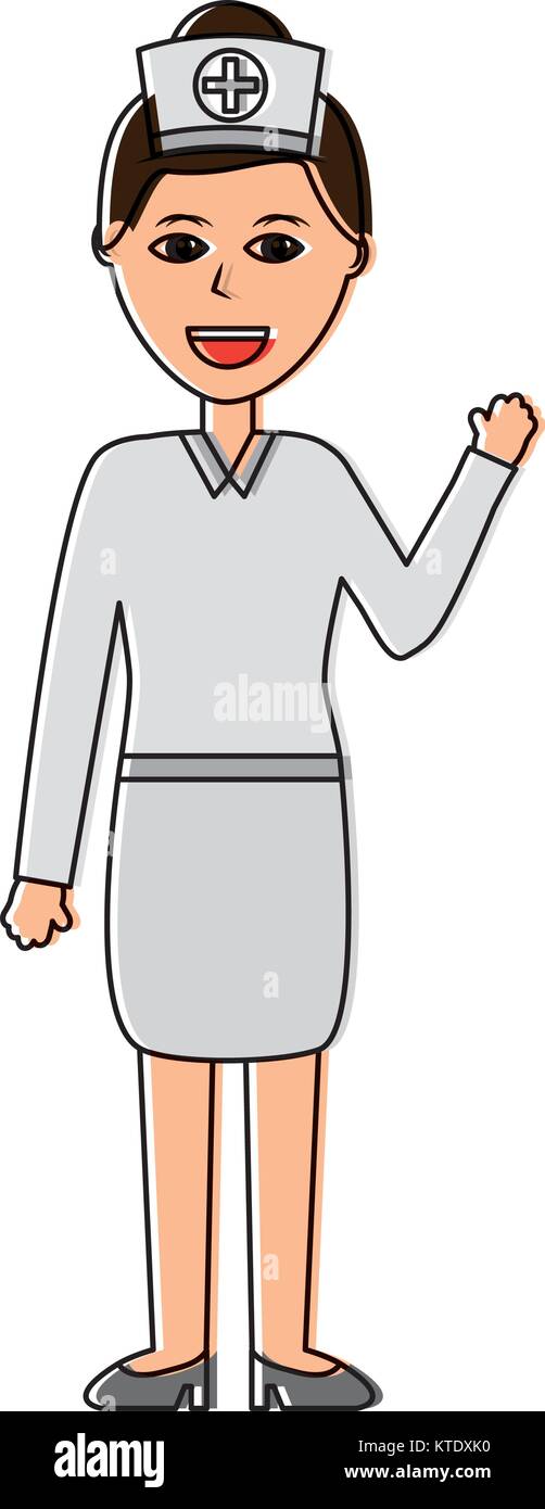 nurse woman healthcare icon image vector illustration design Stock ...