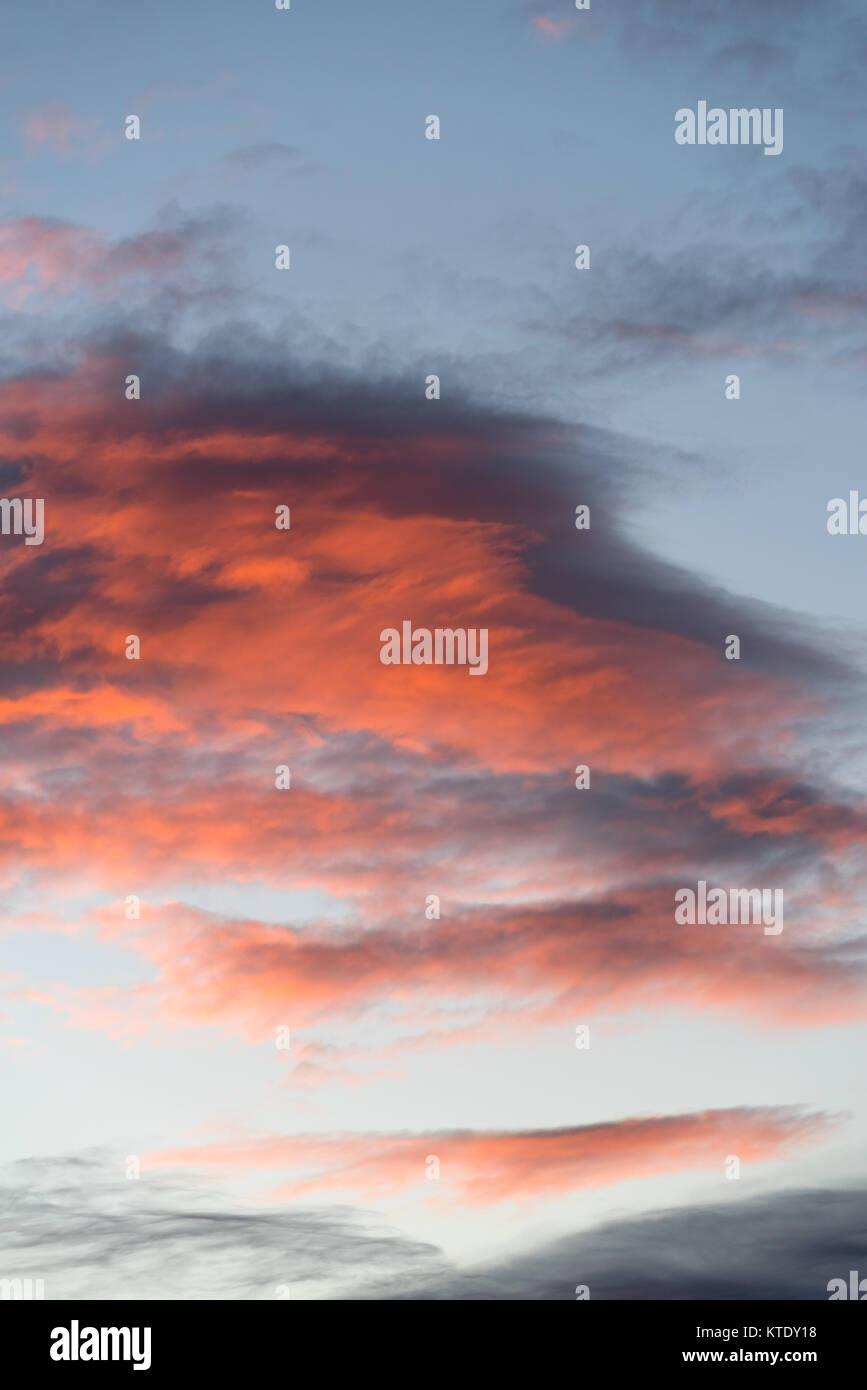 Scenic view of cloudy sky during sunset Stock Photo - Alamy