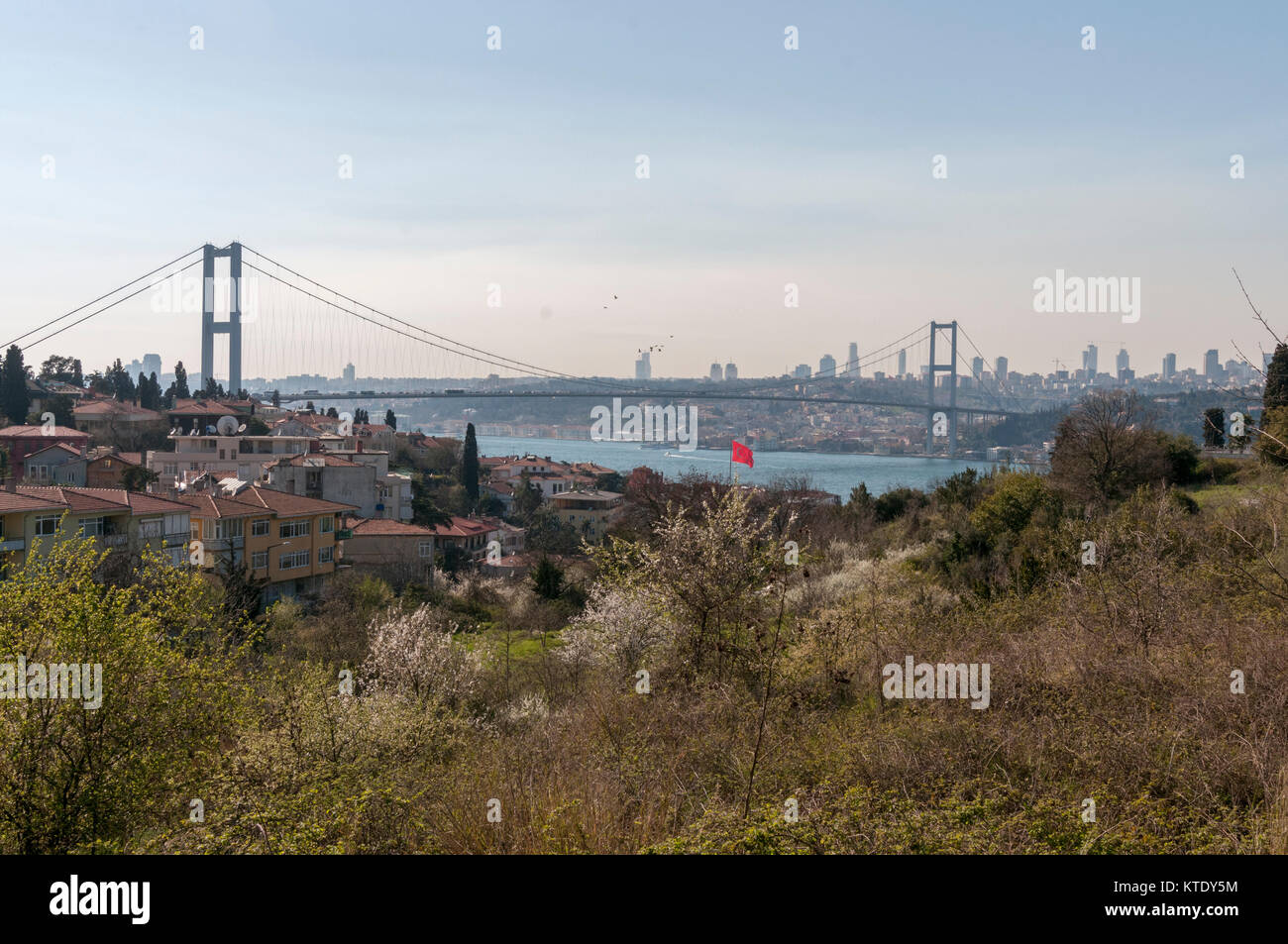 APRIL 3,2010 ISTANBUL.A Muslim Turkish Cemetery (Cengelköy) Stock Photo