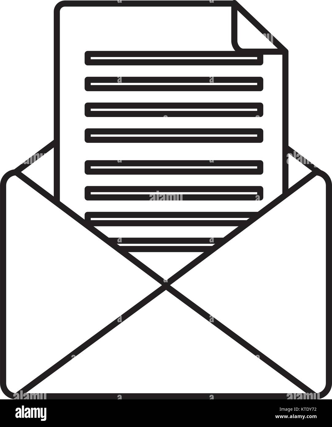 document envelope message letter icon Stock Vector Image & Art - Alamy