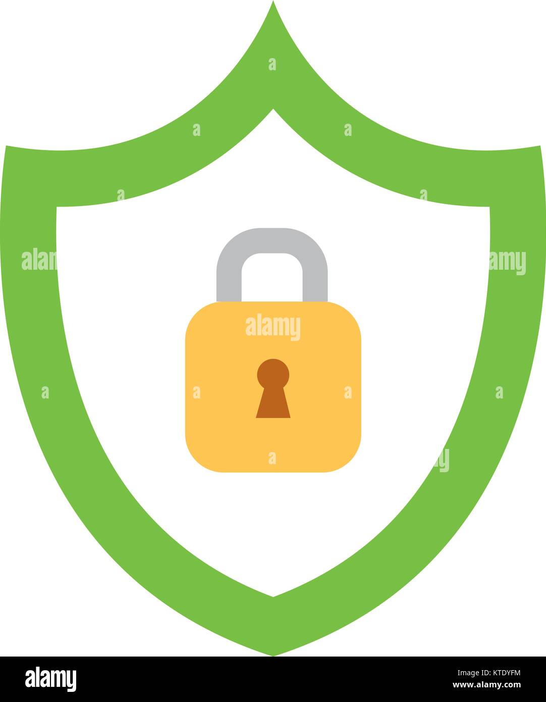 shield with safe secure padlock vector illustration design Stock Vector ...