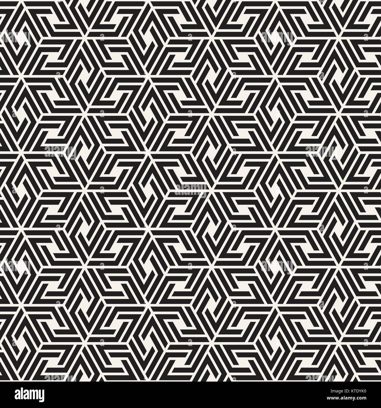 Vector seamless lattice pattern. Modern stylish texture with monochrome ...