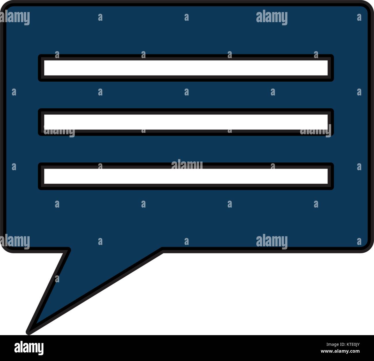 speech bubble message dialog chat icon vector illustration Stock Vector ...
