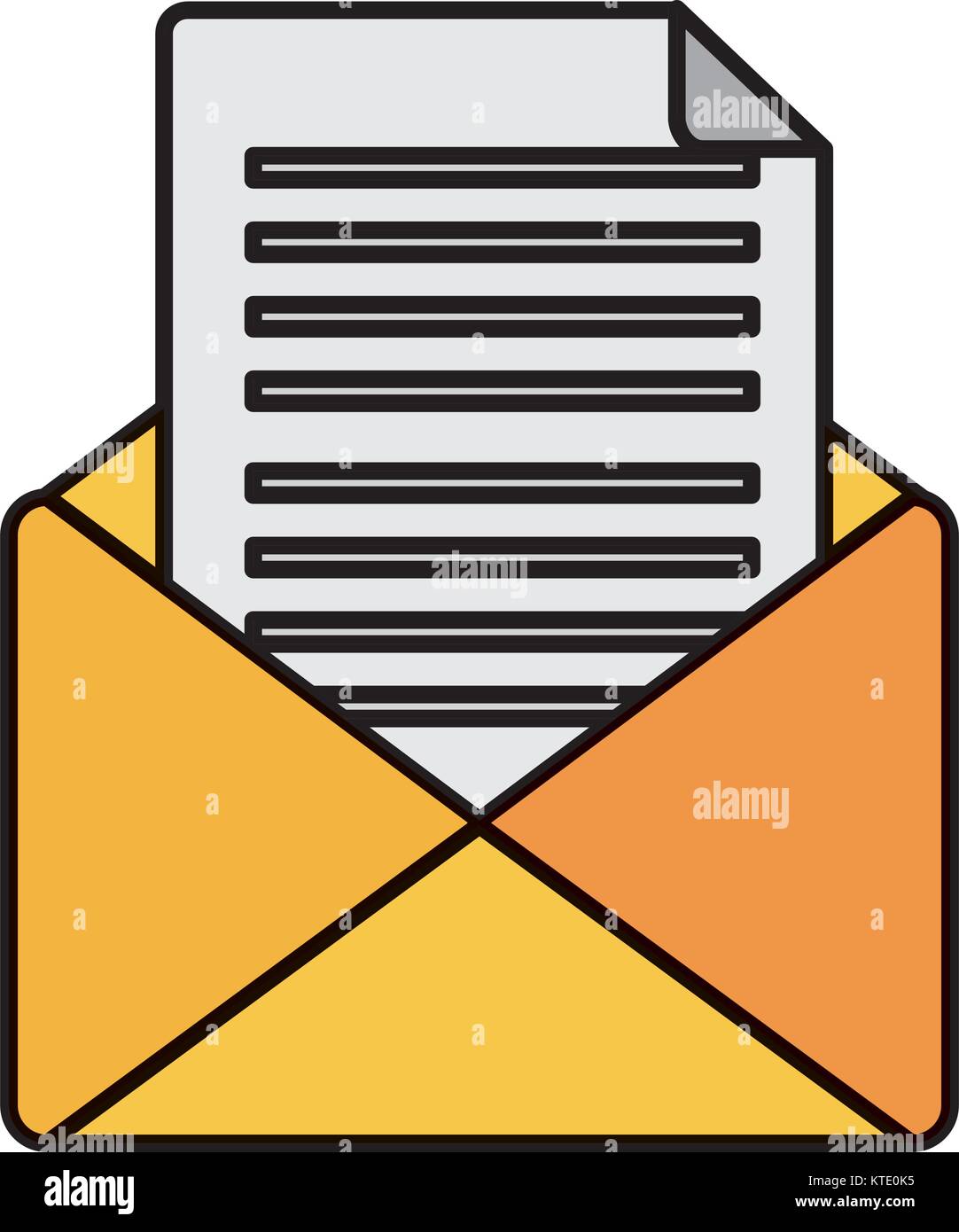 document envelope message letter icon vector illustration Stock Vector ...