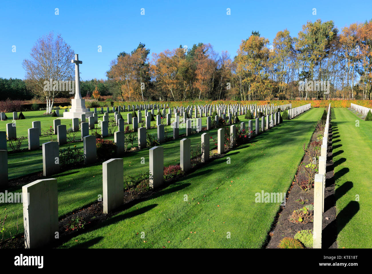 The German Military Cemetery, Cannock Chase Country Park, AONB, Staffordshire, England, UK Stock Photo