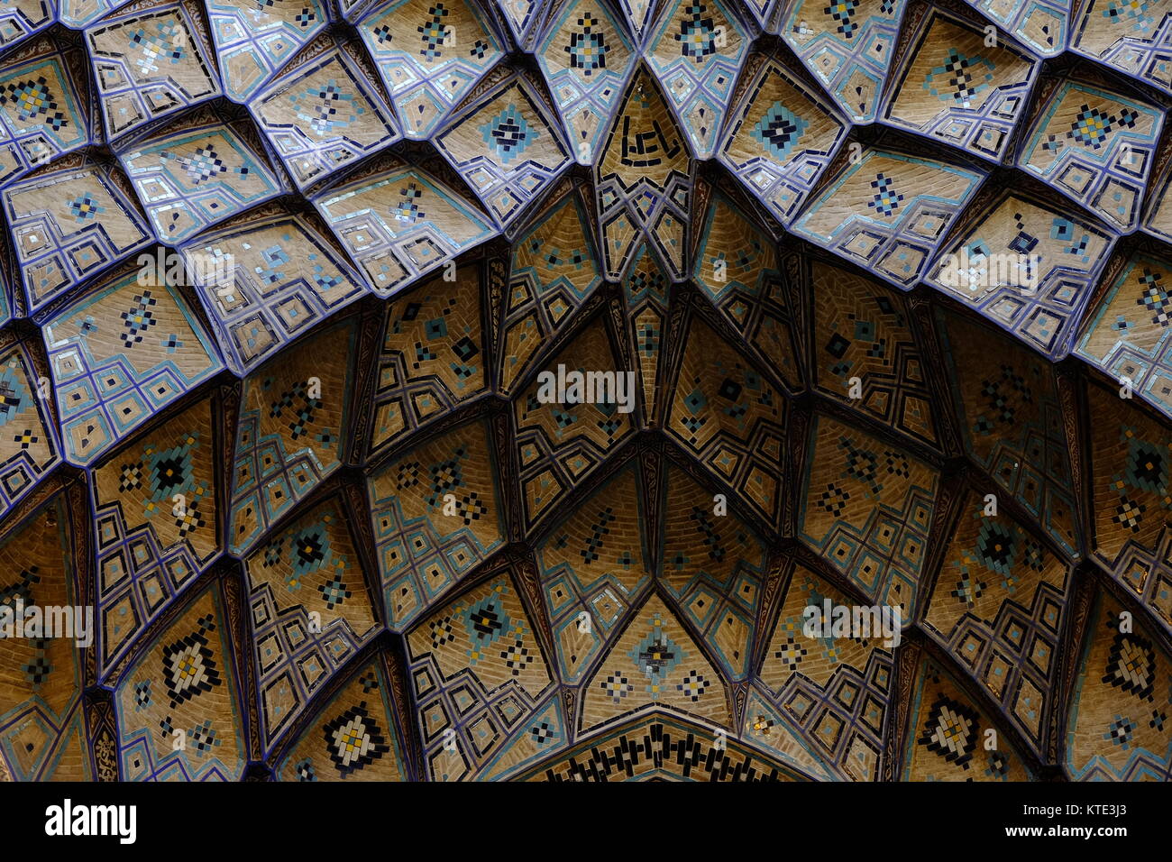 Roof Design Of The Aminoddole Carvansarai In The Bazaar Of Kashan In