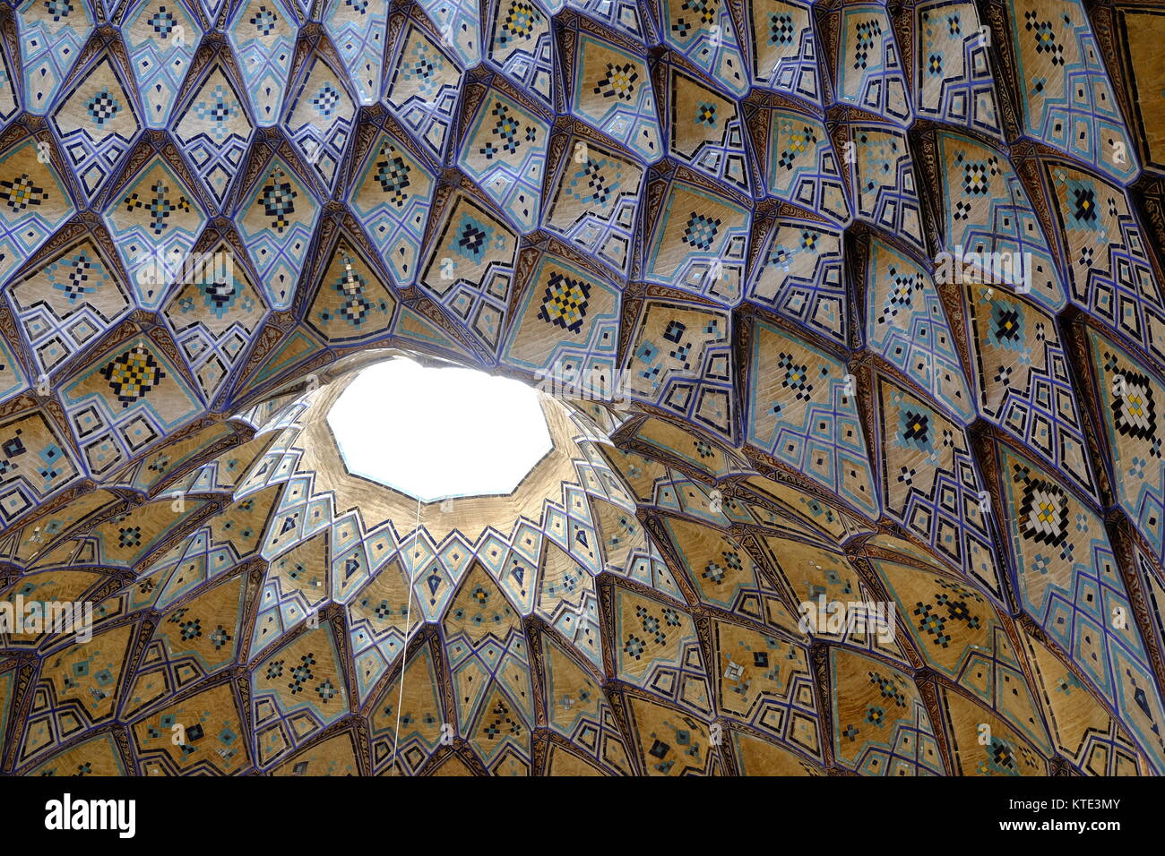 Roof Design Of The Aminoddole Carvansarai In The Bazaar Of Kashan In