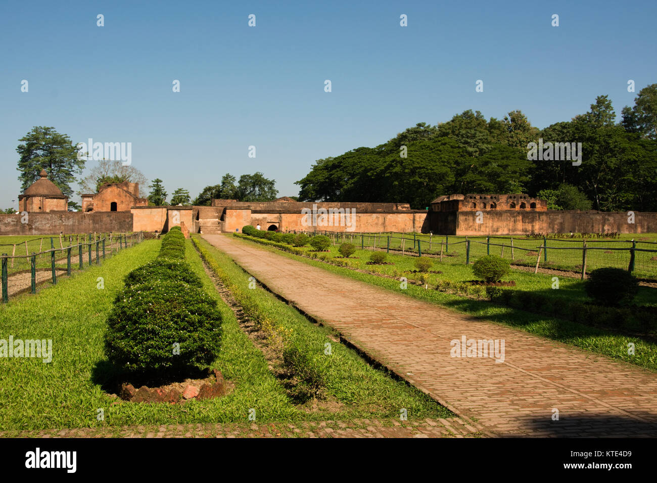 ASIA, India, Assam, Sibsagar  District, Rangpur,  Talatal Ghar, one of the grandest examples of Tai Ahom architecture Stock Photo