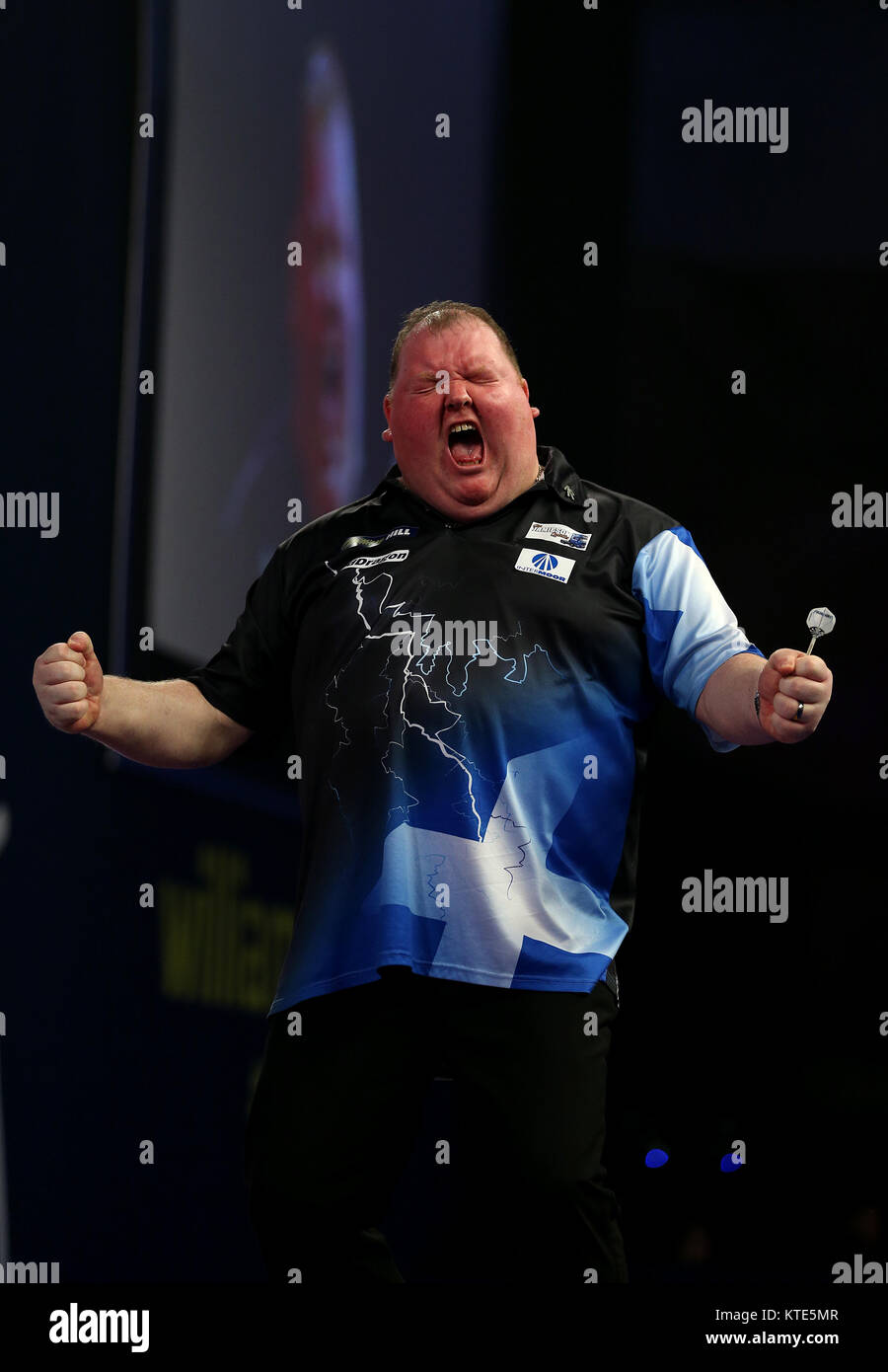 John Henderson Celebrates Winning His Match During The Walk On During John Henderson Celebrates Winning His Match During The Walk On During