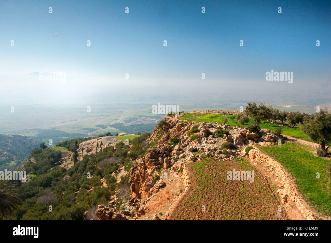 Middle Atlas Middle atlas mountain landscape in spring outside of Marrakesh, Morocco ...