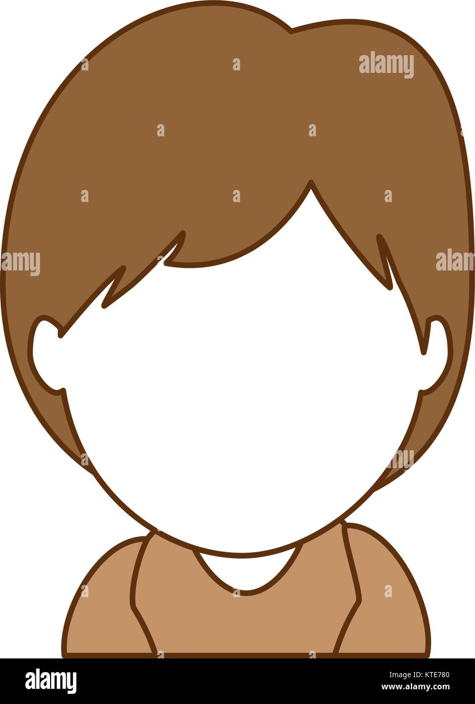 baby face avatar character vector illustration design Stock Vector ...