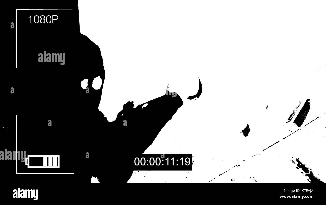 Robber Ripping Camera Realistic surveillance camera caught the robber in a mask with a crowbar ...