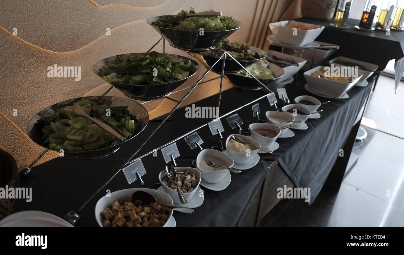 Medinii is a V35th flooribrant Modern Venue Gourmet Luxury Restaurant The Continent Hotel Bangkok Thailand Stock Photo