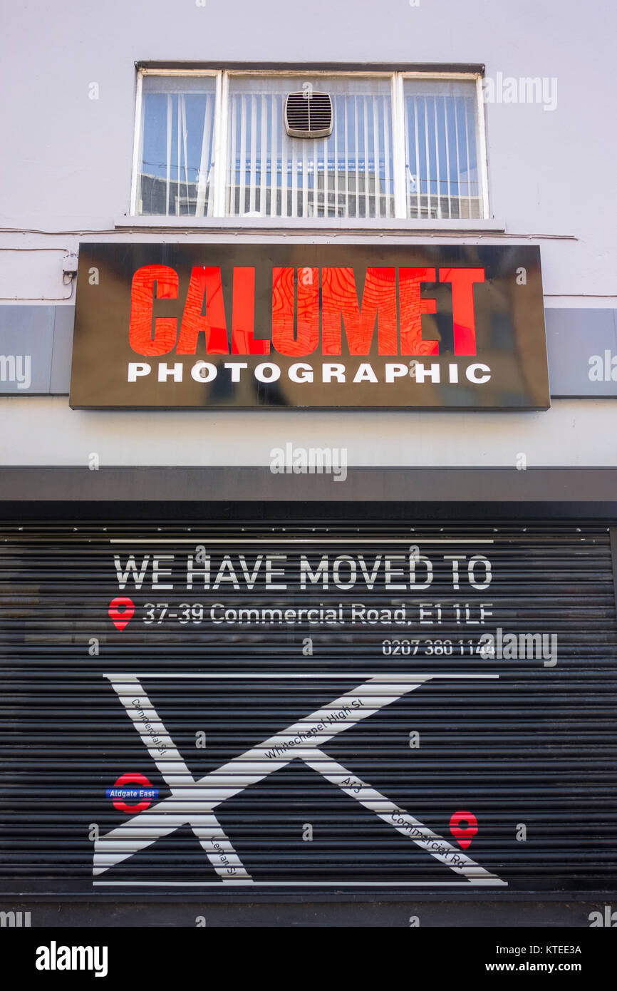 Calumet Photographic on Drummond Street, Camden, London, NW1, UK Stock Photo