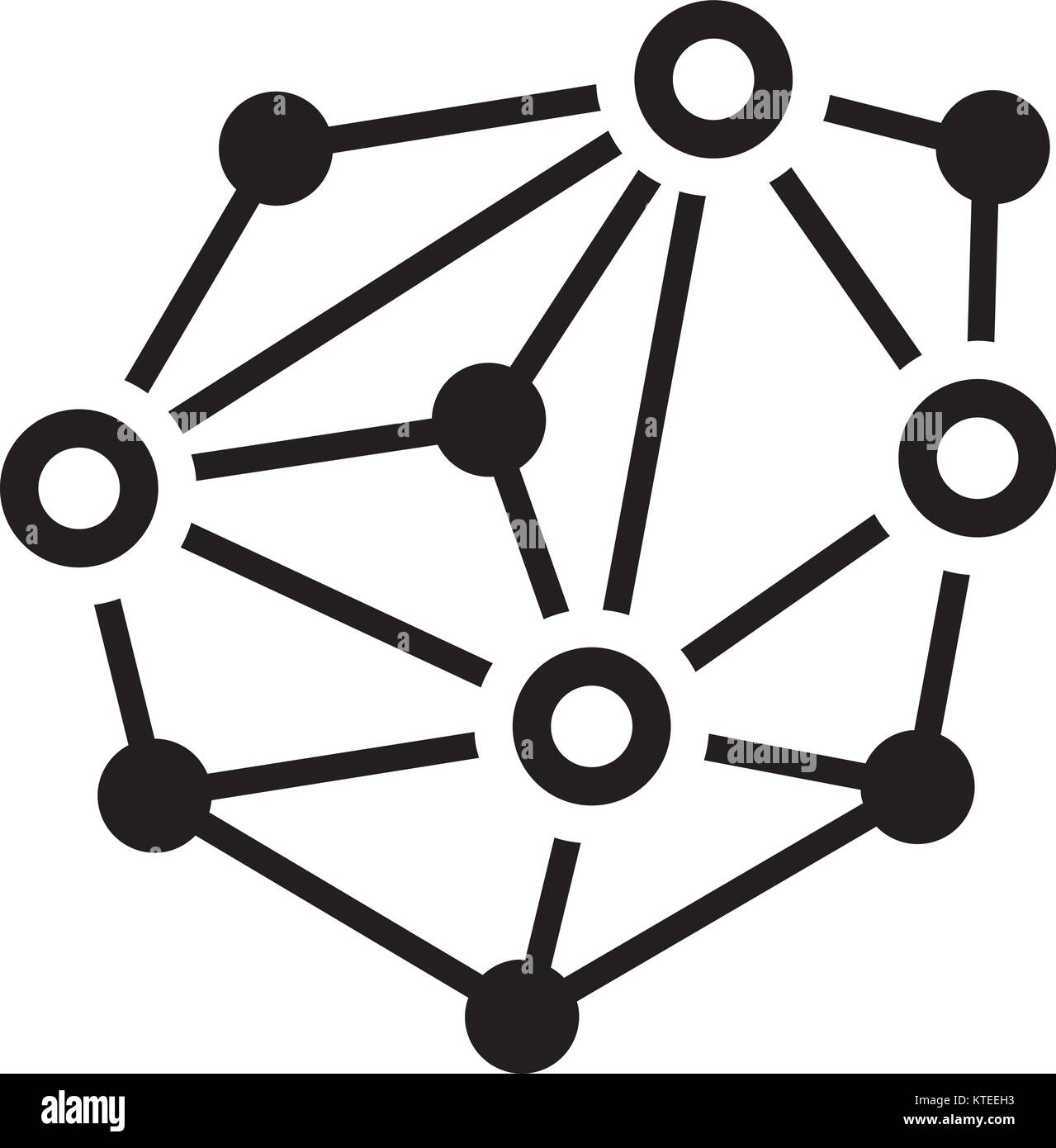Distributed Network Icon Stock Vector Image & Art - Alamy